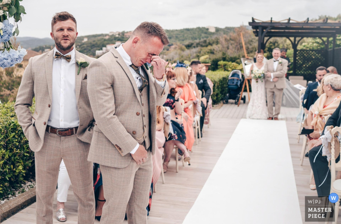 Photo by: <a href="https://www.wpja.com/contests/2019-v07/best-wedding-photographers/2504926">Alessandro Colle - Massa Massa-Carrara</a> villa parisi - castiglioncello photograph of the judgment day as the bride comes down tha aisle