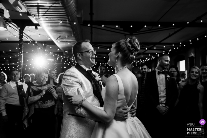 Photo by: <a href="https://www.wpja.com/contests/2019-v07/best-wedding-photographers/2506321">Esther Gibbons - Montreal Quebec</a> Espace Canal - Montreal Photography - First dance at Espace Canal wedding reception venue in Montreal