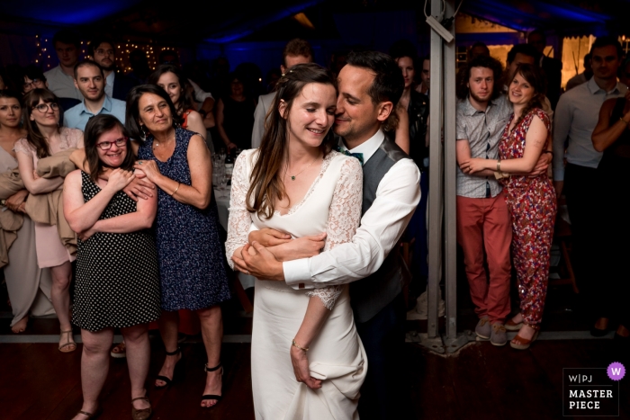Photo by: <a href="https://www.wpja.com/contests/2019-v09/best-wedding-photographers/2533791">Sybil Rondeau - Nantes </a> Lugon et l'Île du Carnay Wedding Venue - First dance photography at reception