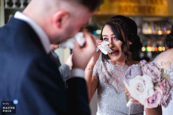 Photo by: <a href="https://www.wpja.com/contests/2019-v09/best-wedding-photographers/2534246">Rich Calver - Lisburn County Antrim</a> Orange Tree House, Greyabbey, Northern Ireland Documentary wedding photography | Groom and his sister emotional after the ceremony