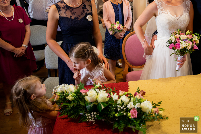 Kids at weddings being Silent Grand Est Wedding Ceremony Picture | Kids at weddings - Silent