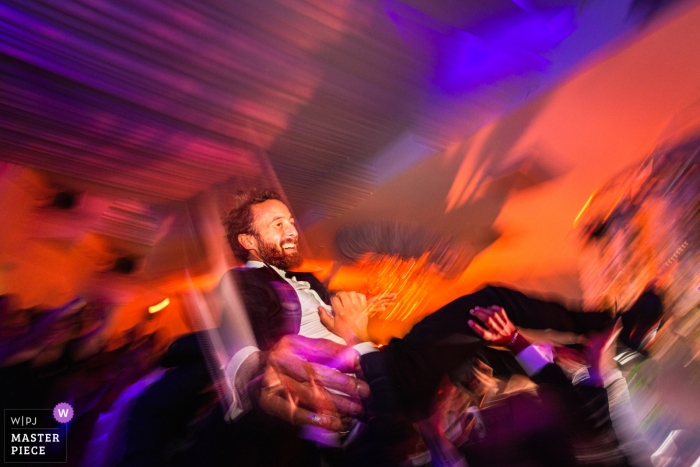 Fotografía de recepción de París con velocidad de obturación lenta - Imágenes de boda en Francia