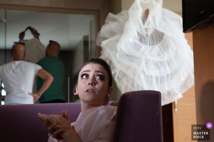 Turkey Bride getting ready - Hotel Photography on Wedding Day