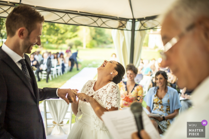 Photo by: <a href="https://www.wpja.com/contests/2019-v14/best-wedding-photographers/2553250">Luigi Rota - Lake Como Lecco</a> Villa Casa Forte Bisone Cisano Bergamasco - Photography of the Wedding Ceremony with Rings