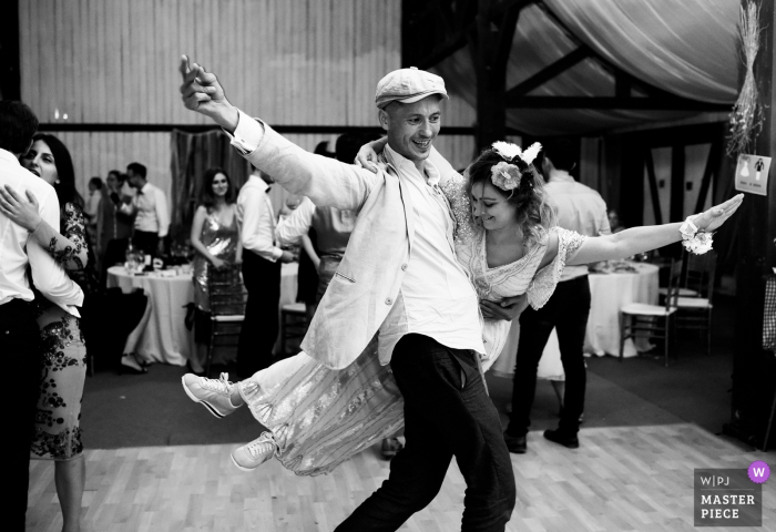 Photo by: <a href="https://www.wpja.com/contests/2019-v14/best-wedding-photographers/2553434">Robert David - Bucharest </a> Romania Reception Venue Photography | bride, groom, dance