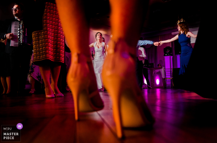 Photo by: <a href="https://www.wpja.com/contests/2019-v14/best-wedding-photographers/2553994">Vlad Lodoaba - București</a> Bucharest, Romania Bride on the dancefloor - Colorful wedding reception photography