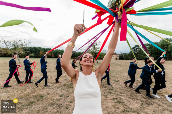Photo by: <a href="https://www.wpja.com/contests/2019-v15/best-wedding-photographers/2554769">Sylvain Garderes - Beost </a> Château Lagut, Périgord, France wedding photography from the Bouquet game