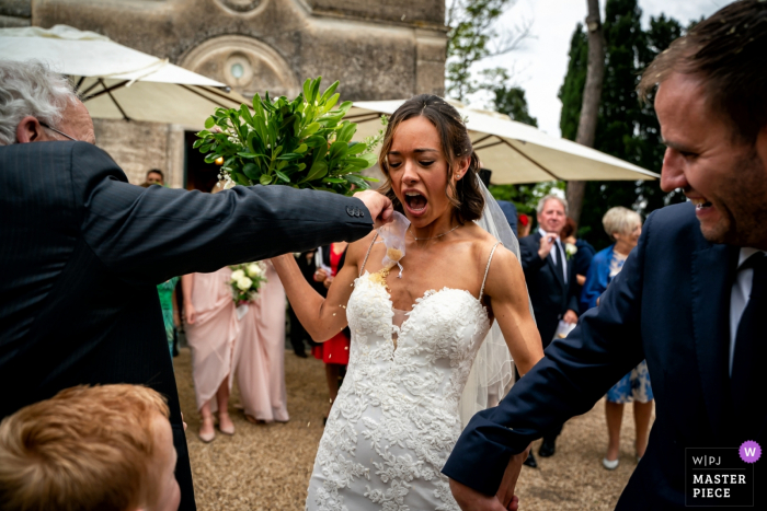 Photo by: <a href="https://www.wpja.com/contests/2019-v15/best-wedding-photographers/2555355">Alessandro Iasevoli - Roma Roma</a> Lazio wedding photographer - outside the church Ceremony