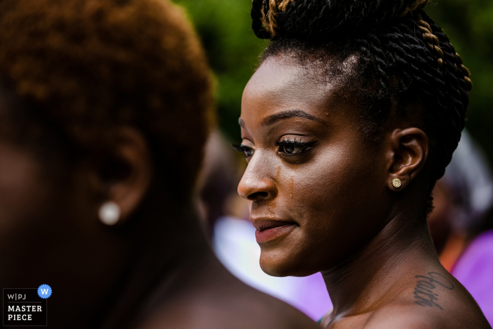 Foto door: <a href="https://www.wpja.com/contests/2019-v16/best-wedding-fotografen/2562296"> Milan Lazic - Chicago Illinois </a> ceremonie foto's van de bruiloft van een bruidsmeisje huilen
