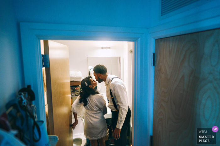 Photo by: <a href="https://www.wpja.com/contests/2019-v17/best-wedding-photographers/2562965">Emin Kuliyev - Bronx New York</a> New York City - Metro Photography at Home bride getting ready before wedding ceremony