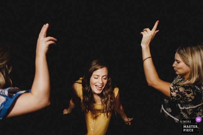 Photo by: <a href="https://www.wpja.com/contests/2019-v17/best-wedding-photographers/2563184">Ashley Davenport - Castle Dongington Derbyshire</a> London wedding reportage photos - Reception girls on the dance floor