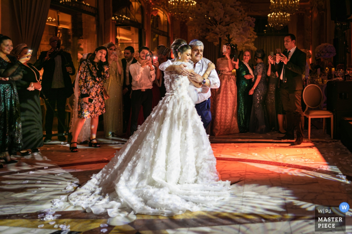 Photo by: <a href="https://www.wpja.com/contests/2019-v17/best-wedding-photographers/2563257">Ronan Jégaden - Athis-Mons </a> Paris Wedding Reception Party Photography = Bride Dancing with her Father