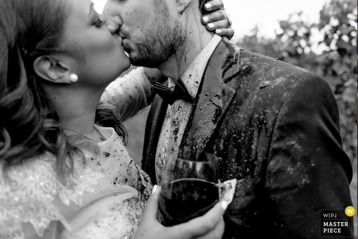 Photo by: <a href="https://www.wpja.com/contests/2019-v17/best-wedding-photographers/2563373">Sunny Mathur - Derwood Maryland</a> Maryland Wedding Photographer: Bride and groom having a moment together before the reception