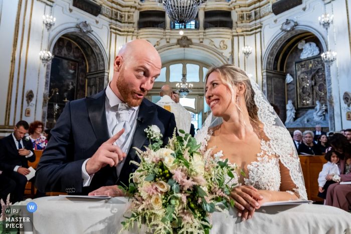 Fotos de casamento de Chiesa San Giuliano - Catania da cerimônia da igreja dos noivos.