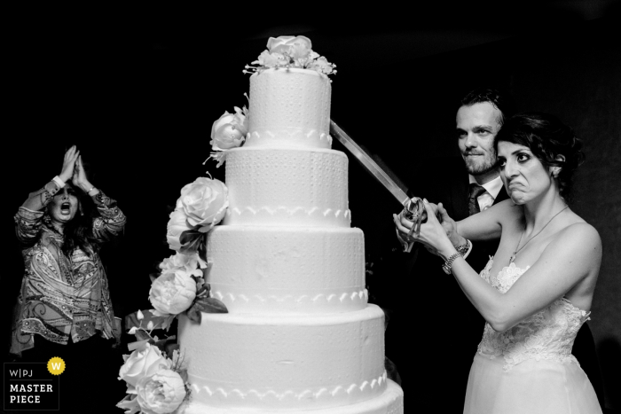 Photo by: <a href="https://www.wpja.com/contests/2019-v17/best-wedding-photographers/2564328">Serenay Lokcetin - Istanbul Istanbul</a> Akra Barut Hotel wedding venue pictures - The Bride and Groom Cut The Cake