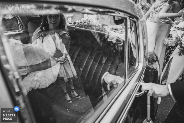 Photo by: <a href="https://www.wpja.com/contests/2019-v17/best-wedding-photographers/2564502">Richard Galloway - Frimley Green Surrey</a> Yorkshire wedding photography with bridal car. Joining his wife for the trip to reception