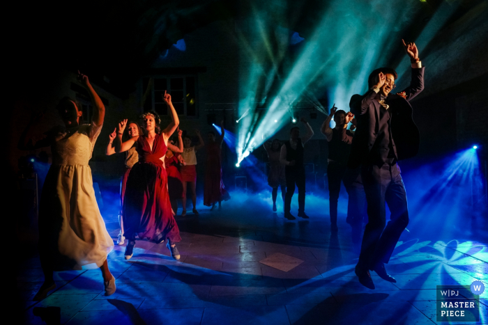 Saint Valérien, FRANCE wedding photo of a Crazy first dance