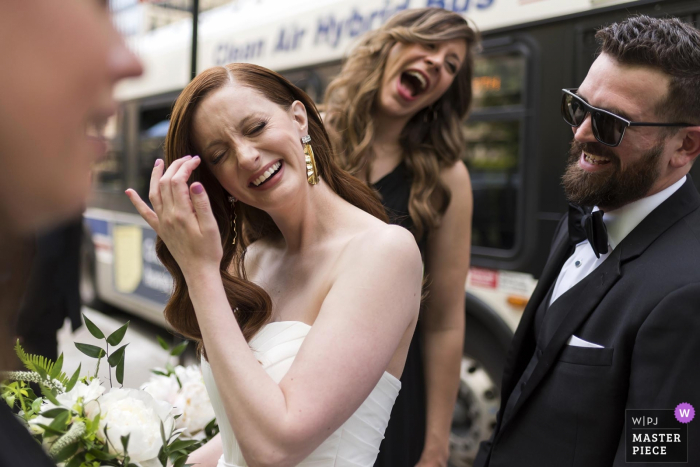 Photo by: <a href="https://www.wpja.com/contests/2019-v18/best-wedding-photographers/2567148">Candice C. Cusic - Chicago Illinois</a> Chicago bridal party - IL wedding photography