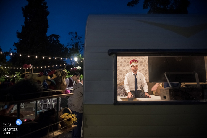 Photo by: <a href="https://www.wpja.com/contests/2019-v18/best-wedding-photographers/2568029">Stephanie Secrest - Arroyo Grande California</a> Oakland, CA, Photo Booth wedding pictures. | A quiet moment with the photo booth camera.