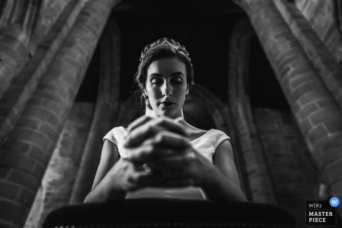 Photo by: <a href="https://www.wpja.com/contests/2019-v19/best-wedding-photographers/2570260">Patrick Lombaert - Plelan le Petit </a> Dinan's church, Brittany, France Photography: The bride during ceremony