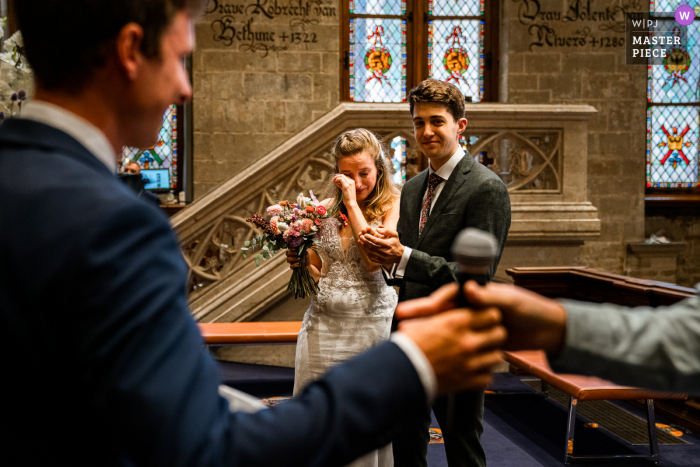 Photo de mariage de l'hôtel de ville de Gand à partir d'un discours émotionnel