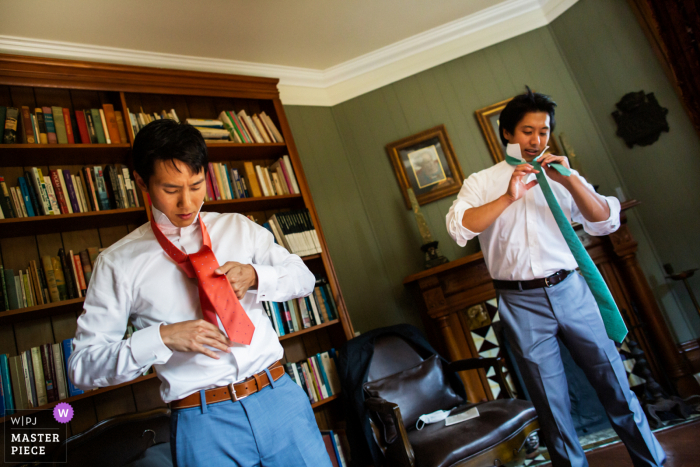 Elliston Vineyards at Sunol wedding image from getting ready of Bros in sync Elliston Vineyards at Sunol wedding image from getting ready of Bros in sync
