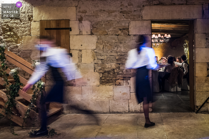 Photo by: <a href="https://www.wpja.com/contests/2020-v05/best-wedding-photographers/2608912">Henri Deroche - Orléans </a> Magny-Cours Planchevienne Castle Service activity wedding photography from the reception dinner party