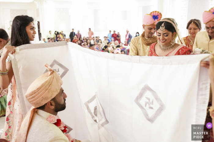 Oasis Palace-huwelijksfotografie van een ceremonie op een Indiase evenementenlocatie