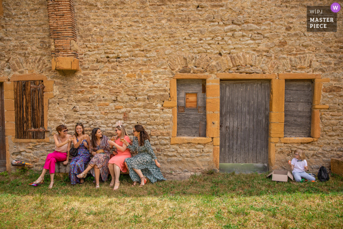 Fotografia de casamento de Vosges mostrando Coquetel não é para crianças