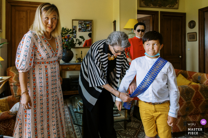 Provence marriage preparation time award-winning picture capturing a boy Getting ready Provence marriage preparation time award-winning picture capturing a boy Getting ready