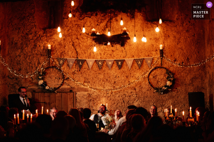 High Eggbeer Farm wedding image from a Exeter, Devon venue from the Best man speech