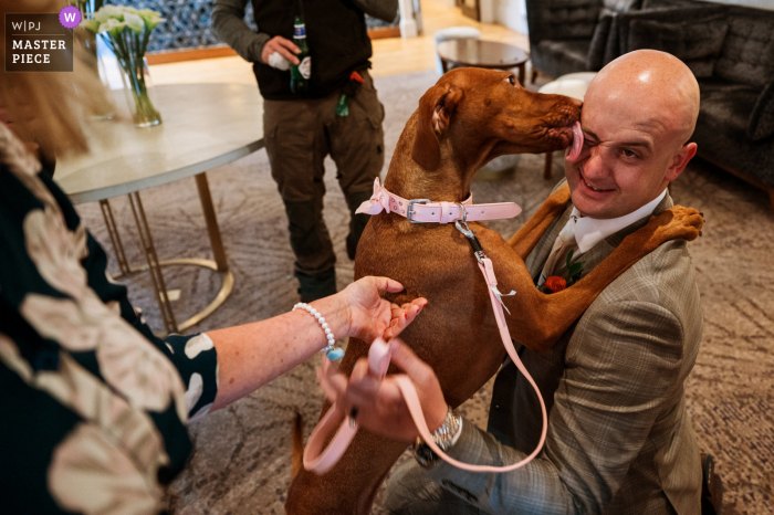 Groom's Unforgettable Wedding Day at Hotel on the Lake with Man's Best Friend From man's best friend to the start of a new journey, this groom's wedding day at Hotel on the Lake was full of unforgettable moments.