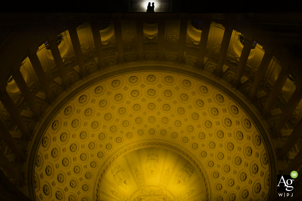 san francisco city hall ceiling portrait of the bride and groom sf city hall ceiling portrait of the bride and groom
