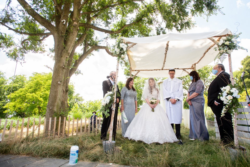 Creative wedding image from a Backyard Ceremony in Squirrel Hill, Pittsburgh, PA - Elopement Photography by Erica Dietz