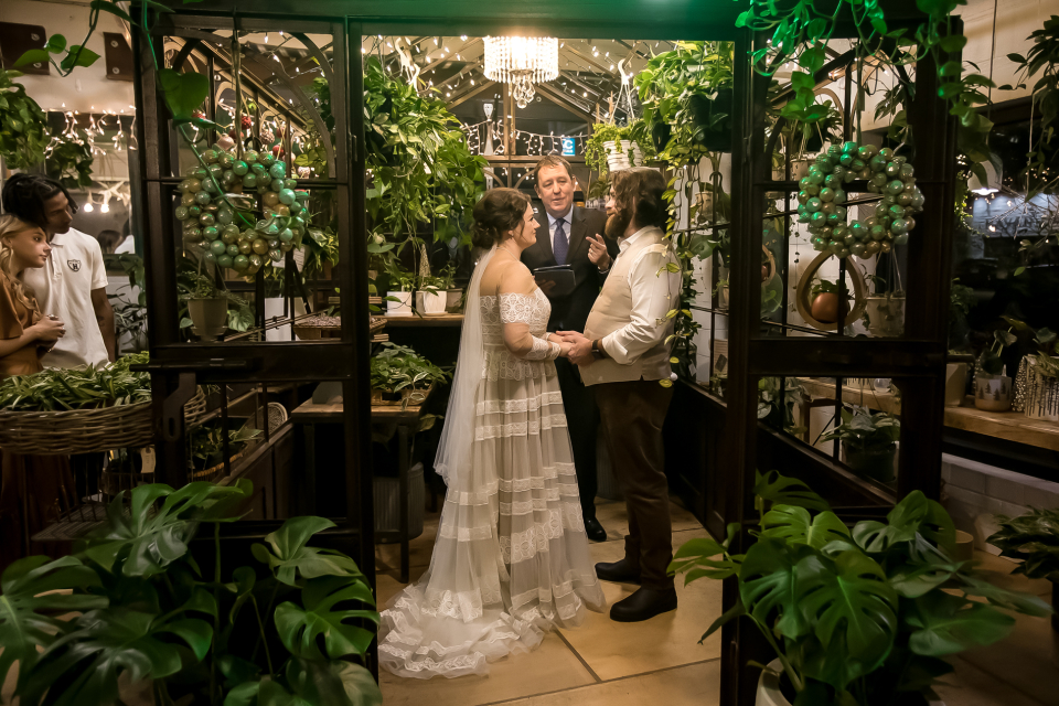 Louisville, Kentucky Elopement Photos from Indoor Garden Ceremony