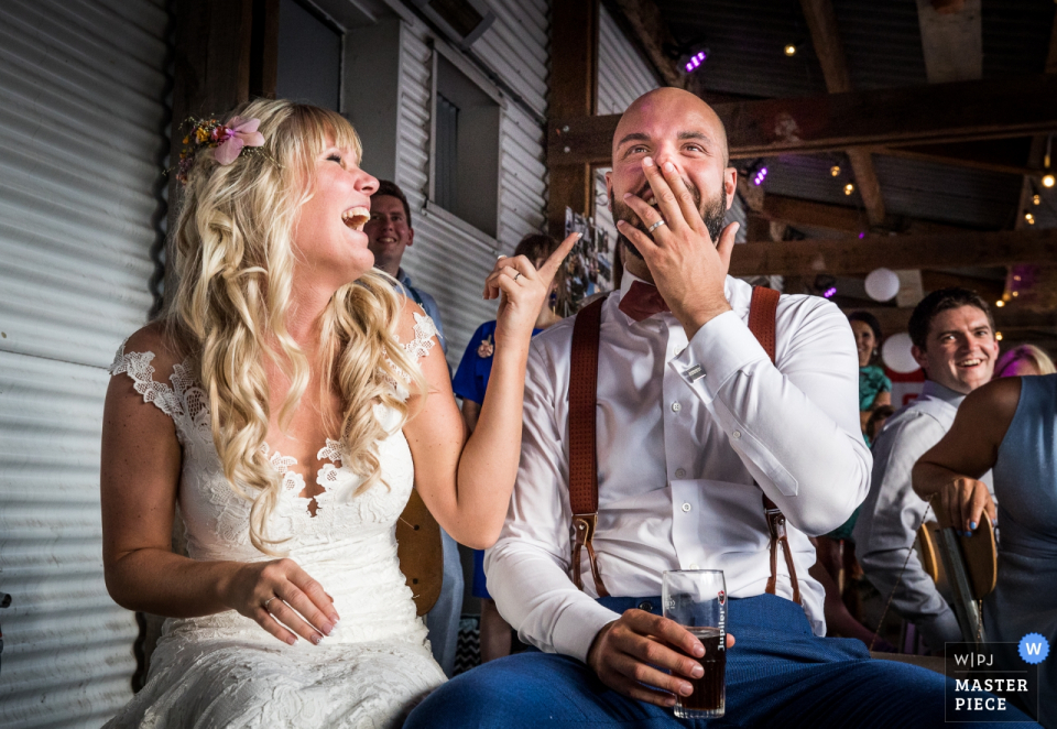 when your friends surprise movie is a big hit when your friends surprise movie is a big hit at the wedding reception | strand Binnen - Breda (Netherlands)