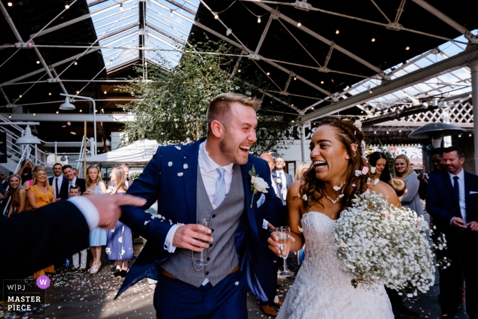 Photo by: <a href="https://www.wpja.com/contests/2018-v17/best-wedding-photographers/2342596">Clive Blair - Birmingham West Midlands</a> Wedding ceremony confetti shot at The Bond, Birmingham