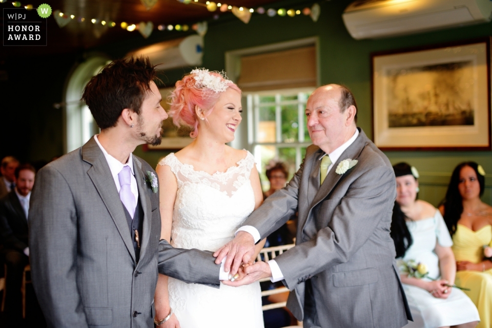 Hampshire, UK wedding shoot with a dad giving bride away at The Master Builder's Hotel, Beaulieu Hampshire, UK wedding shoot with a dad giving bride away - The Master Builder's Hotel, Beaulieu