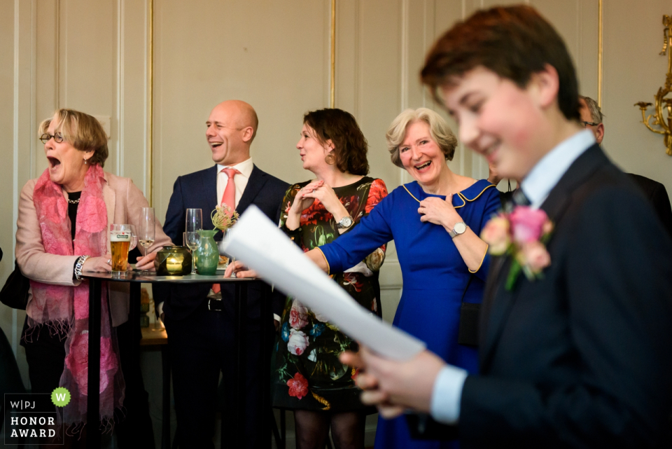 Foto: <a href="https://www.wpja.com/contests/2019-v01-Fotowettbewerb/Best-wedding-Fotografen/2419131"> Ingeborg van Bruggen - Oud-Beijerland Zuid Holland </a> Het Spaansche Hof - Rede bei der Hochzeitsfeier