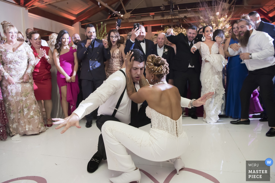 people dancing at wedding reception Liberty House wedding venue photographer — people dancing at wedding reception